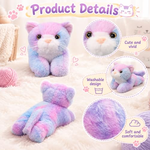 Image of 3 Pcs 9 Inch Cat Stuffed Animal Plush Toy Gift, Dreamy Style