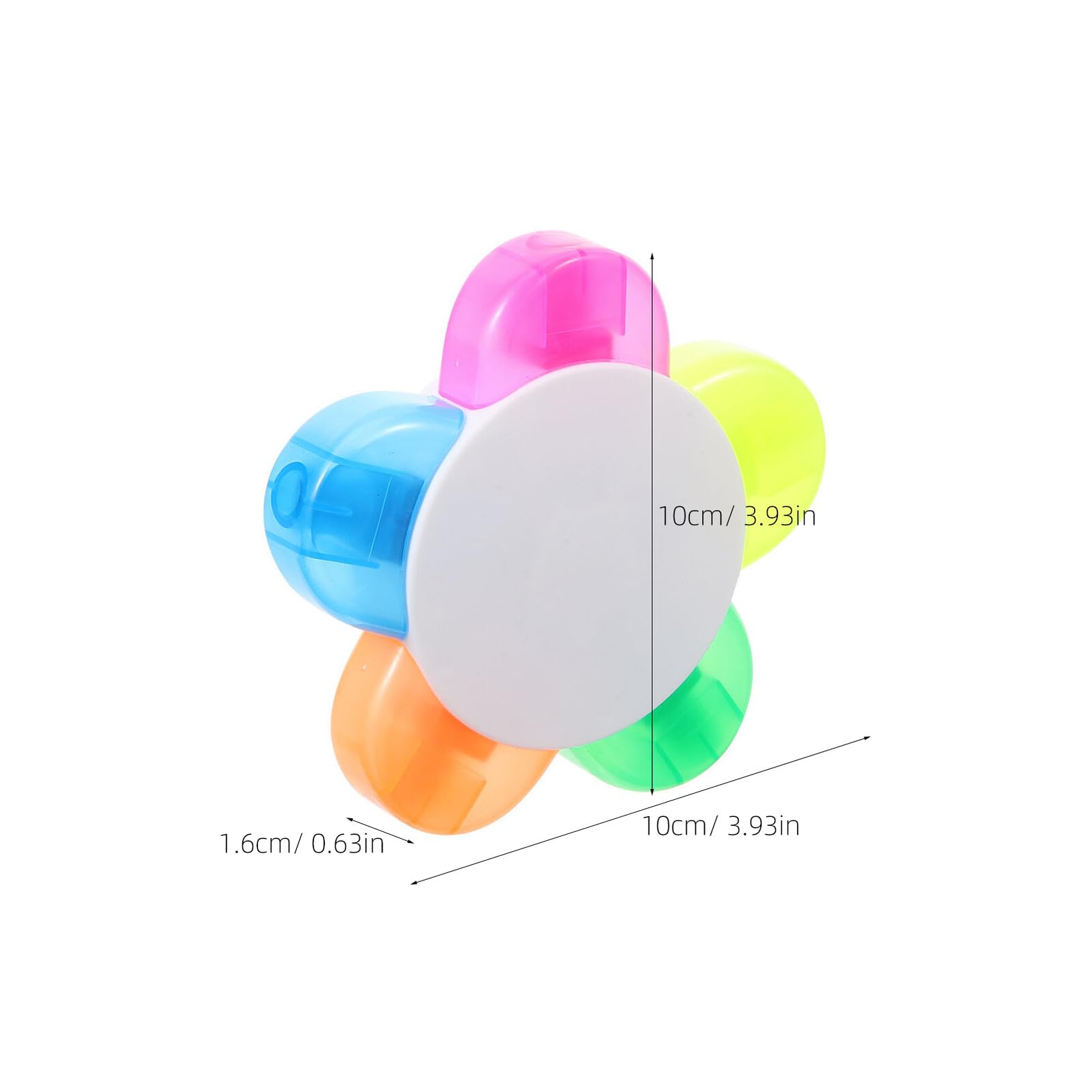 Evidenziatore Fluorescente a Forma di Fiore, 10 Pezzi