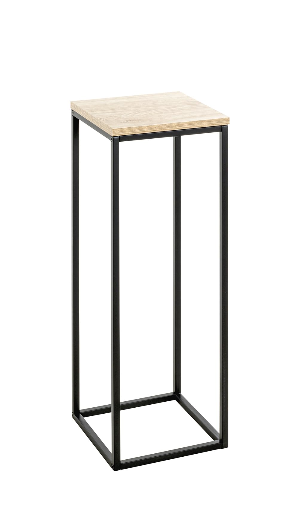 Porte plantes en chêne naturel et métal de qualité meuble de décoration moderne
