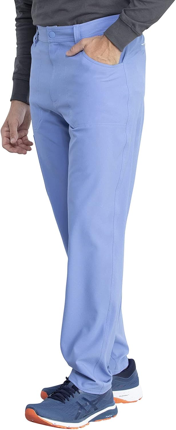 Dickies Retro Men Scrubs Pant Natural Rise Straight Leg DK055S, XS Short, Ciel Blue - Image 5