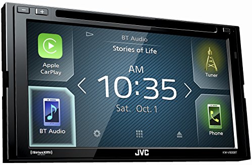 JVC Double DIN Bluetooth in-Dash DVD/CD/AM/FM Car Stereo Receiver w/...