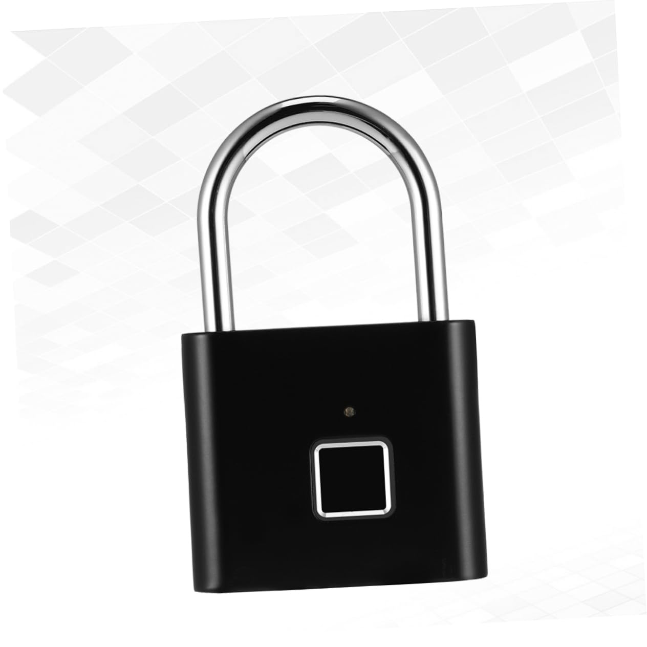 LIFKOME Lucchetto Elettronico e Password, Acciaio Inossidabile Nero Impronta Digitale 40 Impronte per Bagagli per Valigie e Zaini