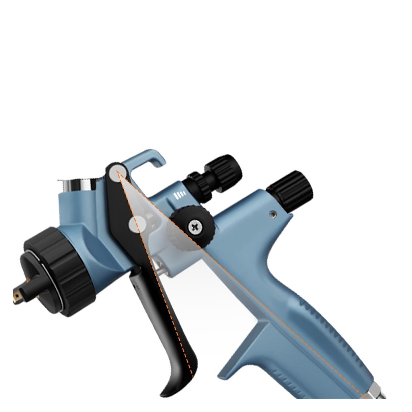 Pistola per verniciatura, Pistola a spruzzo for vernice auto Jet RP Limited Edition 1,3 mm HVLP 600 ml, Verniciatura liscia