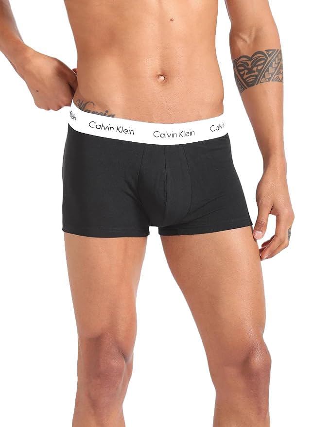 Calvin MENWEARPremium Men Trunk (Black, Pack of 1)