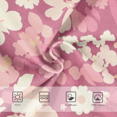 KLL A Pattern Of Flowers Pink Little Boys Comfort Briefs Breathable Children Panties3