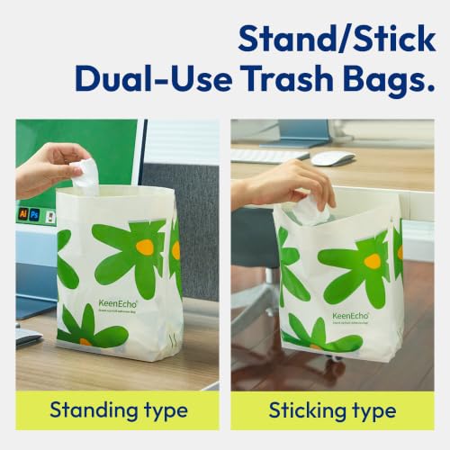 Image of Disposable Car Garbage Bin Bags, Vomit Trash Bags made with Recycled HDPE for Boat, Plane, Travel, Camping, Bedroom, Study Room, Office and Car, 20 pcs