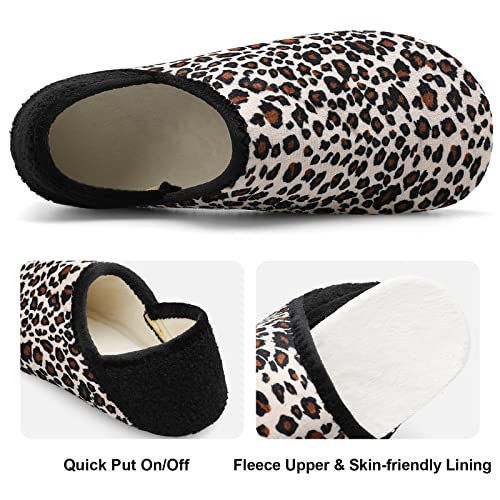 Image of Fires Womens Mens Slippers with Rubber Sole Soft-Lightweight House Slipper Socks Around House Shoes Non Slip Indoor /Outdoor