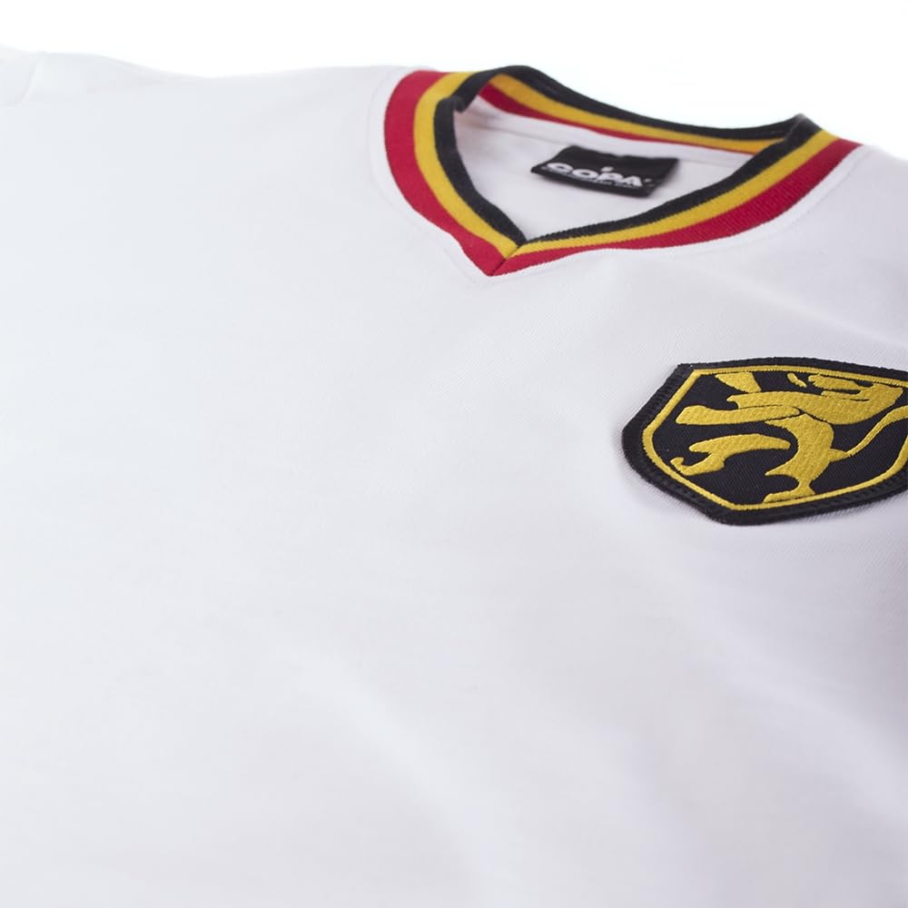 COPA - Maglia da Trasferta - Calcio - Uomo - Belgio Anni '70 - Bianco - 100% Cotone