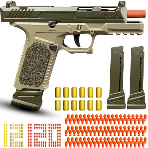 Automatic Shell Ejecting Toy Gun Pistol, Soft Bullet Toy Gun for Boys, Education Model Realistic Toy Pistol Shooting Game Toys Gifts Christmas...