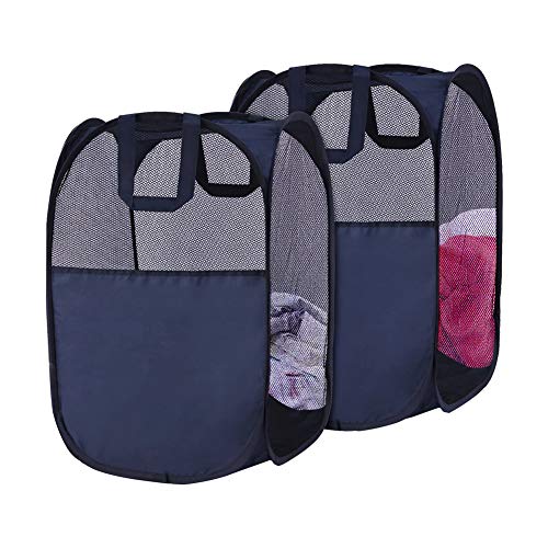 SPINFOX Nylon Breathable PopUp Laundry Hamper, 2Pack
