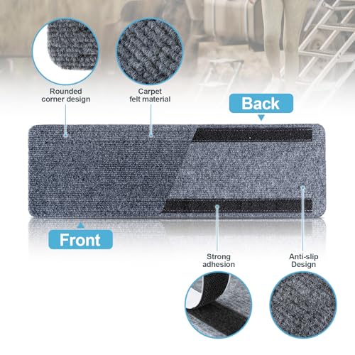 Image of HOMEE RV Step Covers 4 Packs,RV Stair Cover 24 inchx 7.5 inch,RV Camper Step Covers with Self Adhesive for RV Ladders Trailers Truck Campers Steps Treads,Non-Slip Outdoor RV Step Carpet