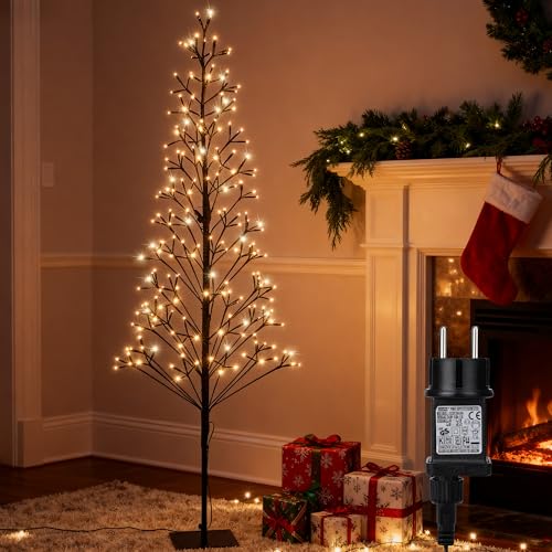 1.5M im Freien künstlichen Baum enthält 27 LED Warmweiße Blinkende...