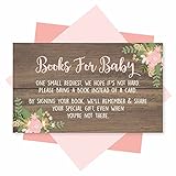 25 Book Request Baby Shower Guest Book Alternative - Deer Baby Shower Invitation Inserts, Books For...