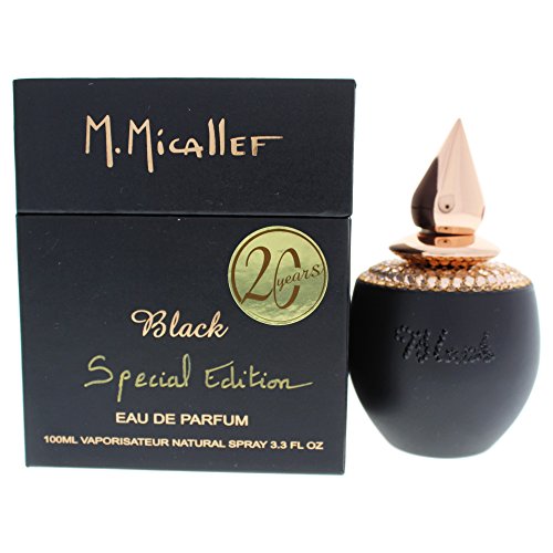 M. Micallef Black Eau de Parfum Spray Special Edition, 3.3 Ounce