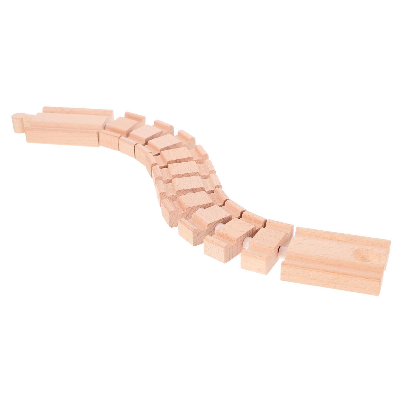 Vaguelly Educational Wooden Train Track Set Train Scene Track for Boys and Girls