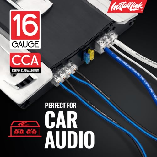 Image of Install Link 16 AWG Gauge Speaker Wire (100 Feet) Car or Home Theater (CCA)