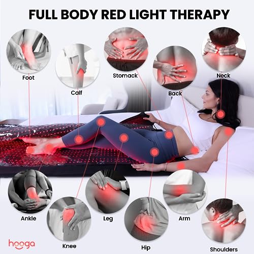 Red Light Therapy Blanket for Body, 1800 LEDs Red Near Infrared 660nm 850nm Full Body Pod, Wrap to Improve Sleep, Skin Health, Pain, Anti-Aging, Energy, Recovery, Performance. Full Body Coverage. - Image 3