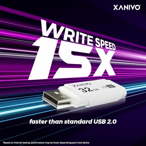 Xanivo USB 3.1 Flash Drive - High-Speed Data Transfer & Storage with 130MB/s Read Speed (32GB) 3 51jvnKvZS8L