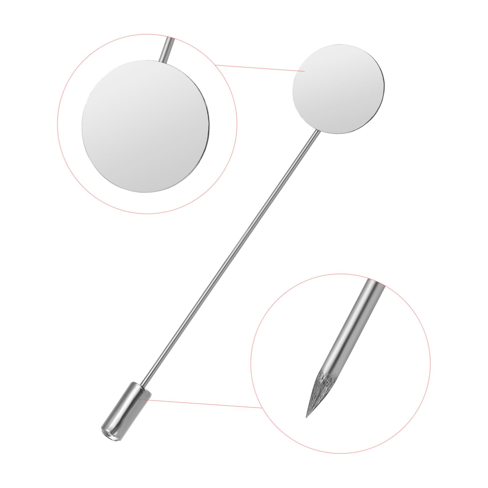 SHINEOFI 150piezas Accesorios De Joyería De Alfileres De Seguridad Redondos Para Broches Material Para Manualidades y Creación De Accesorios Personalizados