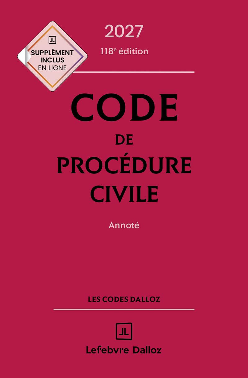 Code de procédure civile 2027, annoté. 118e éd.