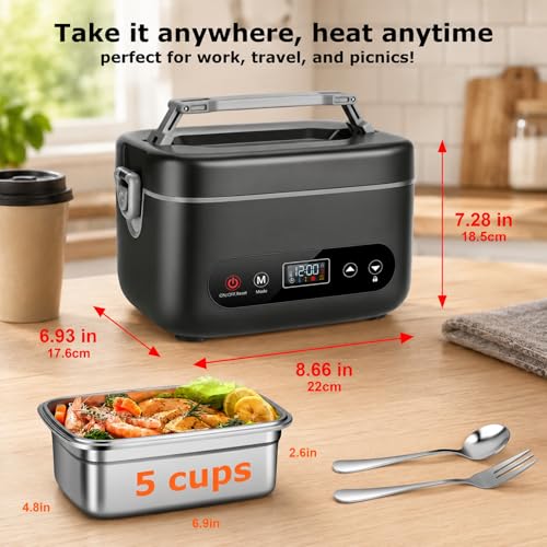 THZDMI 1.2L Self-Heating Food Warmer