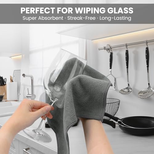 Image of 12 Pack Microfiber Cleaning Cloth, 3 Assorted Colors Cleaning Rags for Housekeeping, Colorful Reusable Microfiber Towels for Car, Kitchen, Bathroom and Household Cleaning Supplies, 11.8 inchX11.8 inch