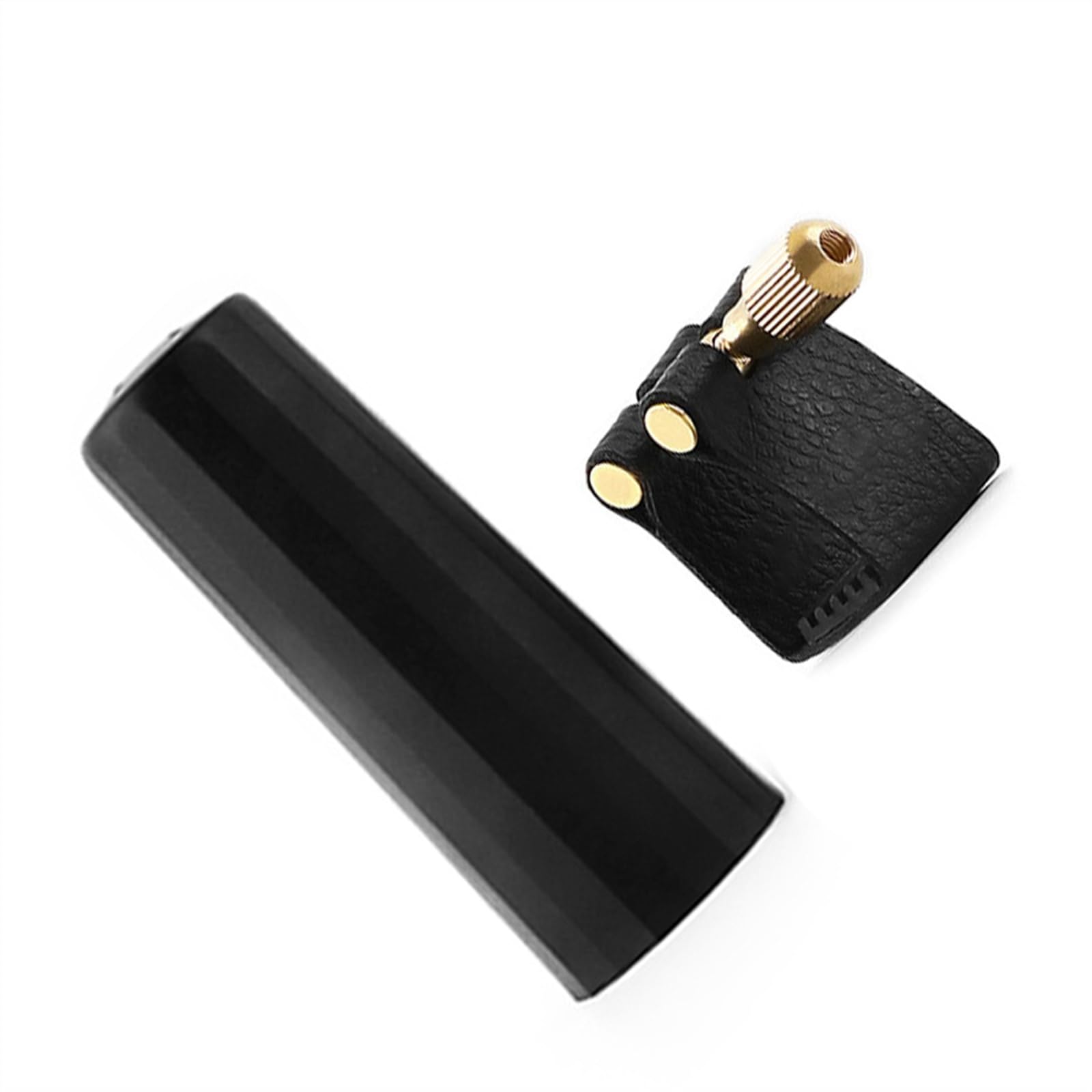 Części do Saksofonu Instrumentów Bakelitowy Ustnik Do Saksofonu Altowego/tenorowego/wysokiego, Skórzany Klips Z Plastikową Nasadką Ustnika (Color : Tenor)