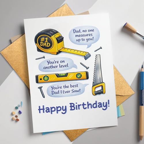 LAHUES Funny Birthday Card for Dad