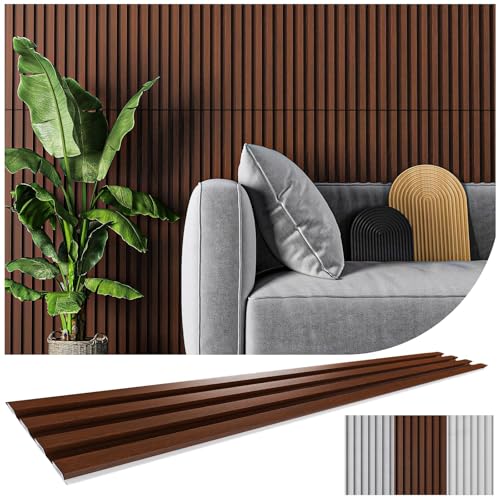 La Mejor Recopilación de Decoración de pared comprados en linea. 46 Simple Wisdom 2㎡Lambrin,12 piezas-100 * 16.5CM Lambrin decorativo pvc,Paneles decorativos 3d para pared,Lambrins wpc adecuado para decoración del hogar,Oficina (color nogal,...