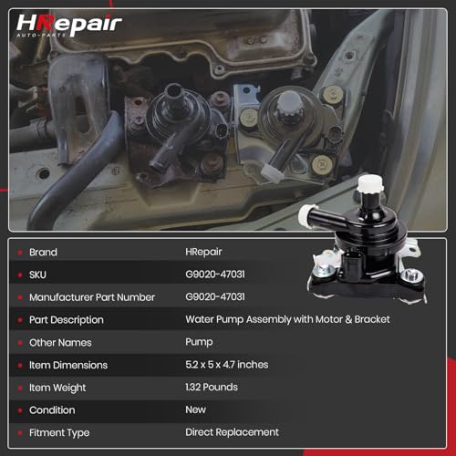 G9020-47031 Inverter Coolant Water Pump for 2004–2009 Toyota Prius - Image 4