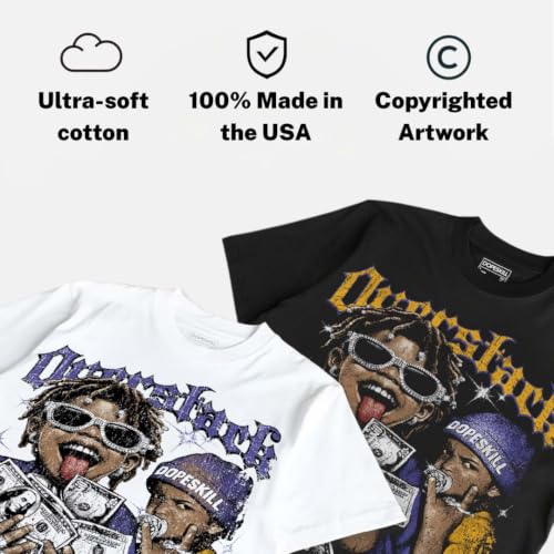 Image of DopeSkill Graphic Tee Streetwear Hypebeast Hip Hop Unisex Premium T-Shirt Sneaker Colour Matching Shirts Gift for Sneakerhead