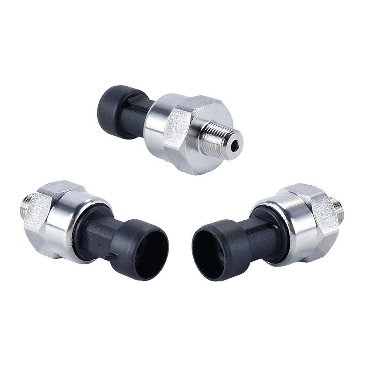 Transducteur de pression en acier inoxydable 30 PSI – Capteur de filetage NPT 1/8 po pour huile, carburant, air et eau