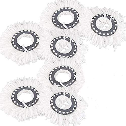 ABI CLEANING SOLUTIONS ® 360 Rotating Magic Spin Microfiber Mop Head Refill Super Absorbent Refills for All & Office Floor Cleaning only- 7 Pcs Set (White) (B08L3QNLMN) Amazon Price History, Amazon Price Tracker