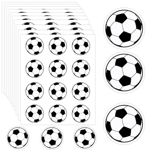 120pcs Soccer Stickers, Vinyl Football Lovers Sticky Labels for Jar Helmet Scrapbooking World Cup...