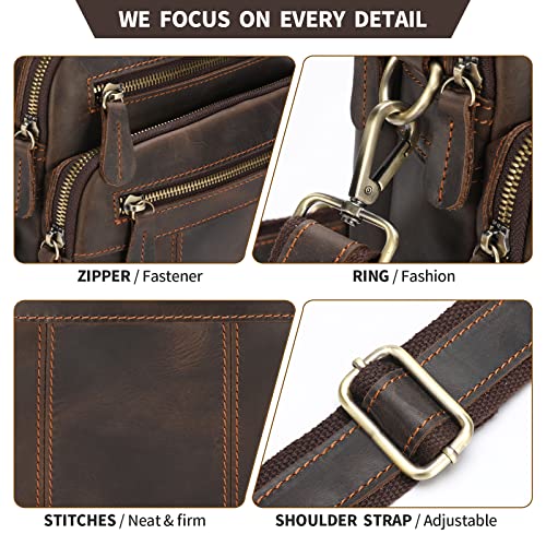 Jack&Chris Leather Messenger Bag for Men, Man Purse Crossbody Bags for Work Business3