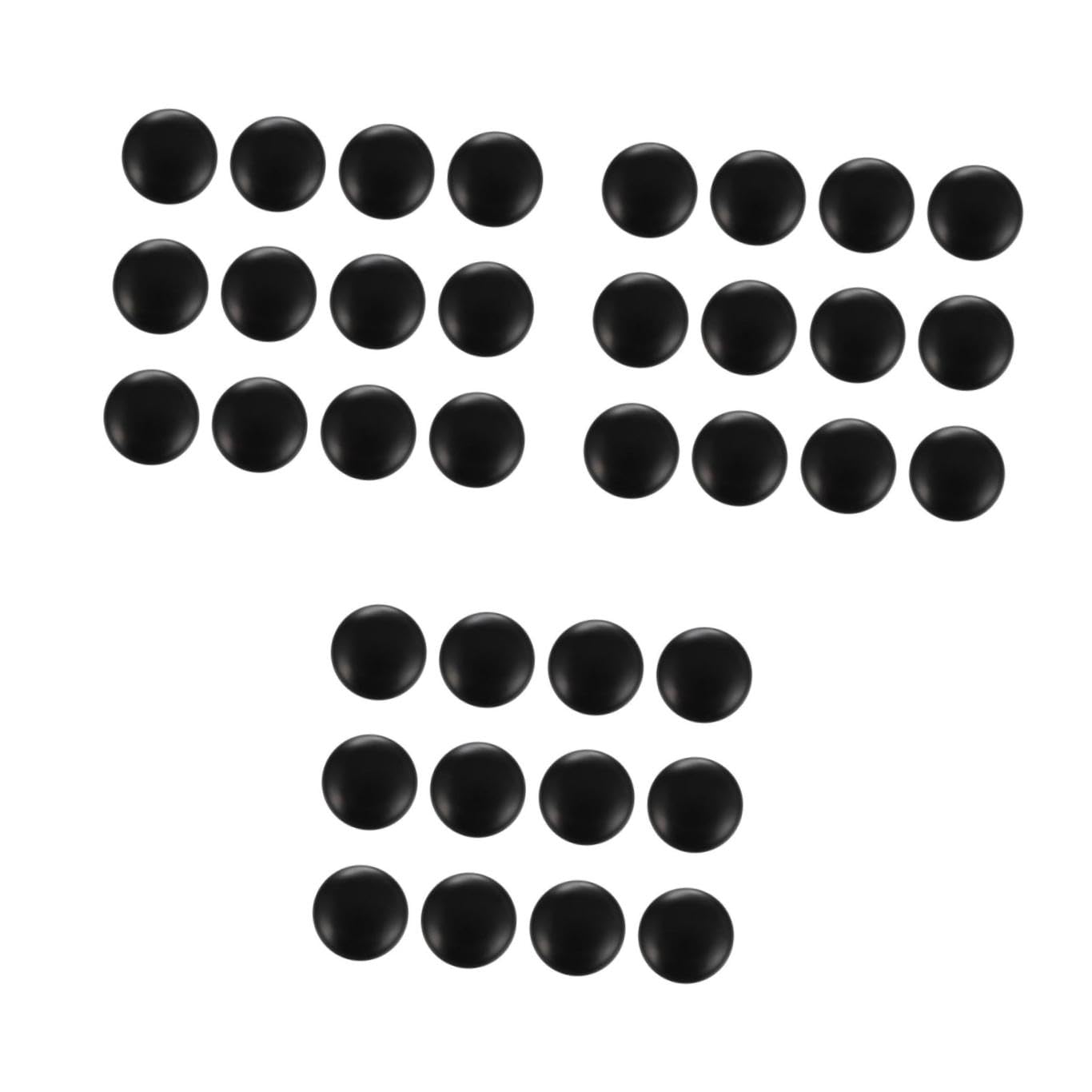3 Set Pomelli Armadio Alluminio Nero Maniglie Rotonde Per Mobili Multifunzionale Facili Da Installare Resistenti E Sicuri Per Armadietti Comò E Librerie 12 Pezzi*3