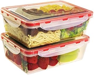 Bento Lunch Box 2pcs set 40,5 oz- Meal Prep Containers Microwavable - BPA Free - External Leak Proof - Portion Control Food Organizer Boxes Dishwasher Compatible Snap Locking Lid