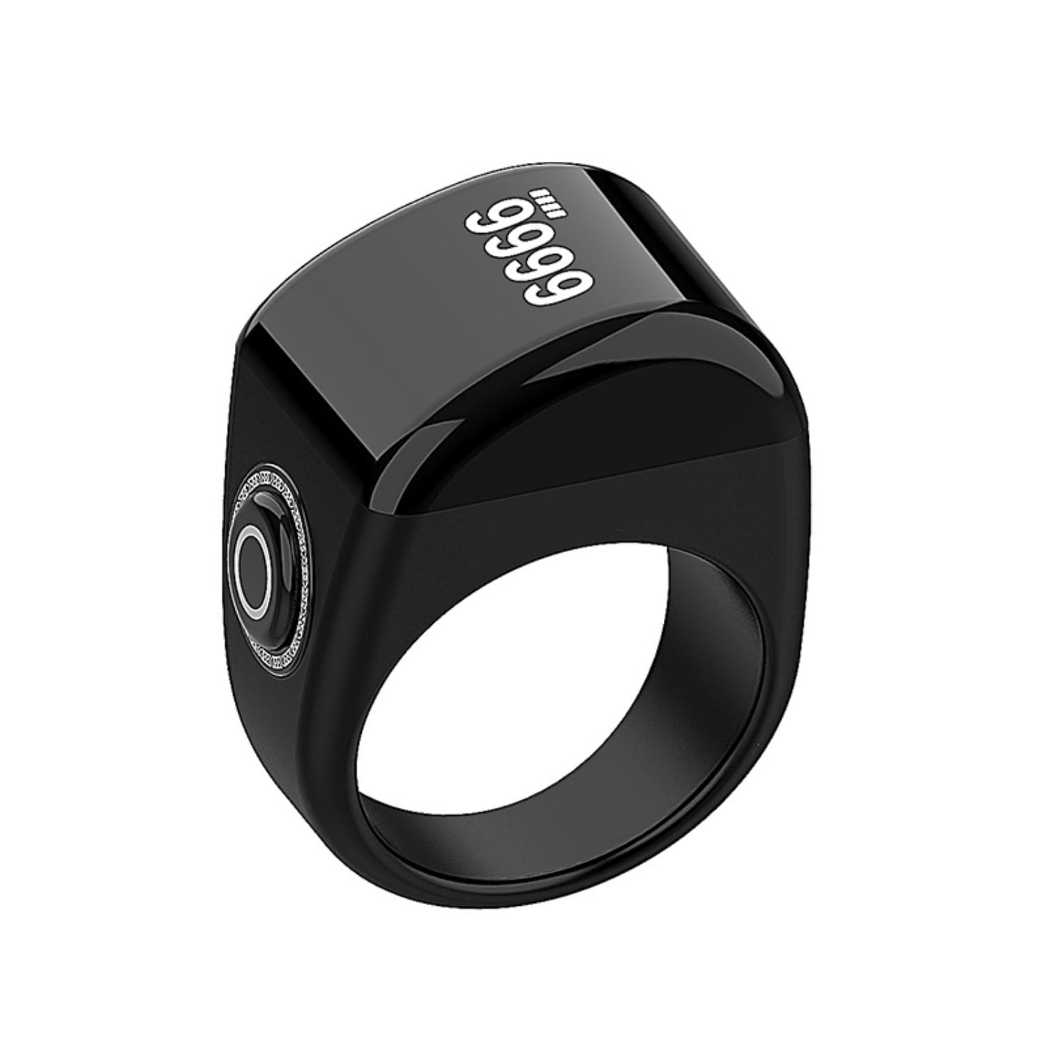 Ziemms Zikr Ring- Muslim Digital Azan Alarm Clock Digital Tasbih Finger Counter with OLED Screen Waterproof APP Support