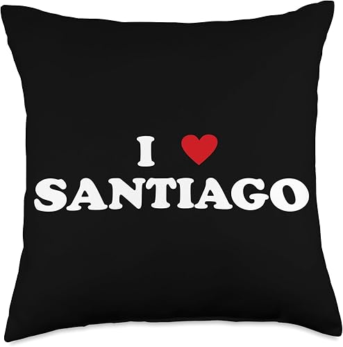 Miniatura 4 de Santiago Gift For Men & Women I Heart Chile City-I Love Santiago Throw Pillow, 16x16, Multicolor