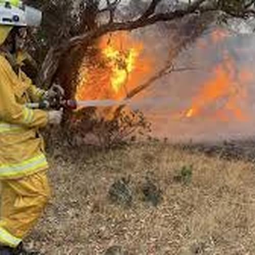 Firefighters battle uncontrolled blaze on the Fleurieu