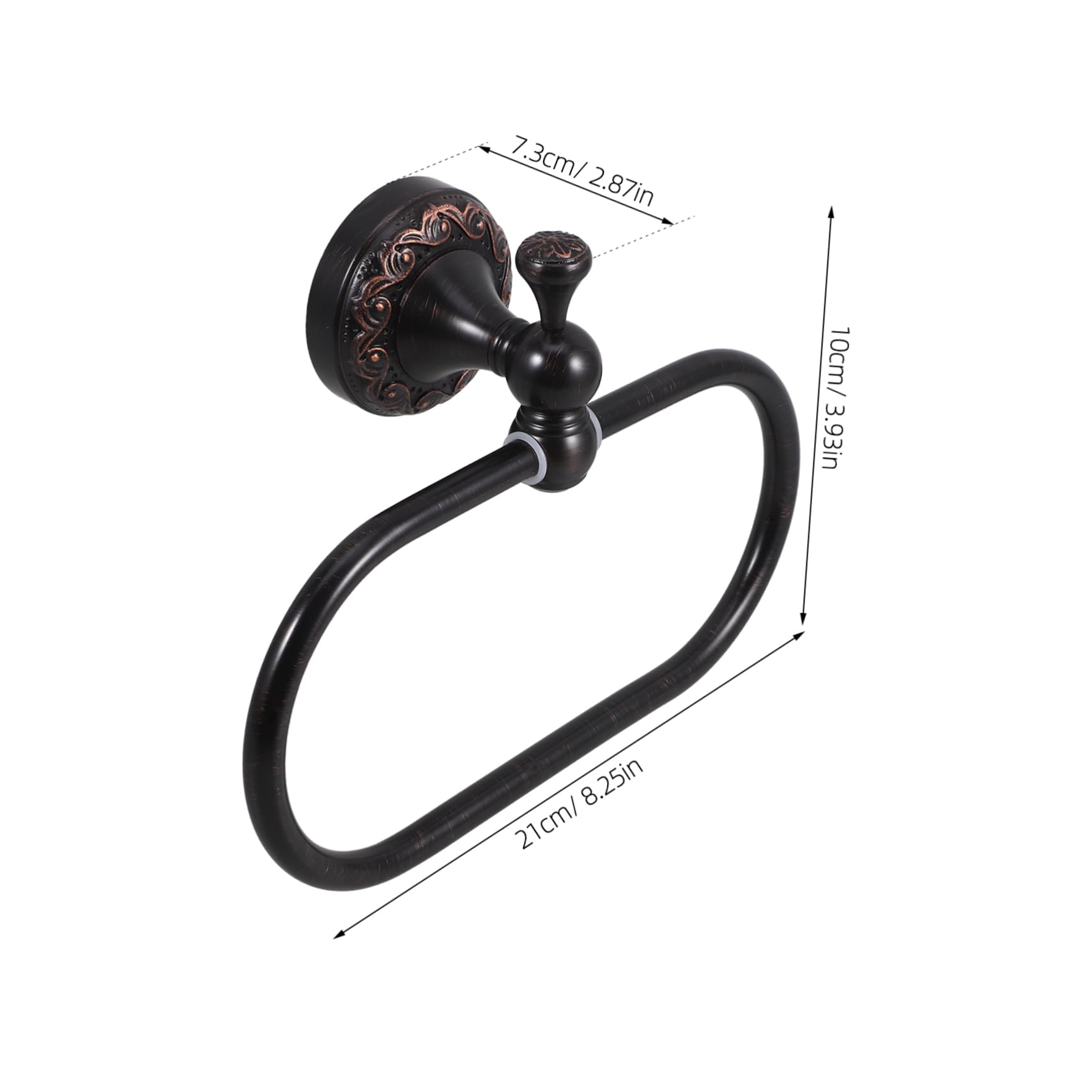 Portasciugamani Ad Anello in Rame Portasciugamani Ad Anello Per Bagno Da Parete Salvaspazio Per Piccolo Bagno Materiale Antiabrasione Avanzato
