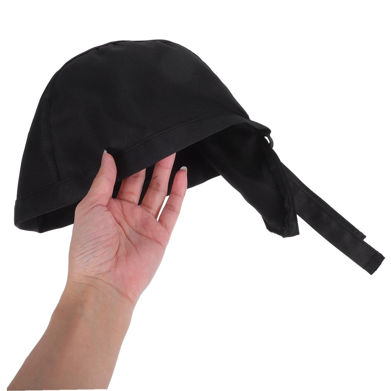 CALLARON Gorros de Chef con Cinta Negra de Tela, Diseño Simple y Cómodo, Transpirable y Agradable, Paquete de 3 para Mujeres en Trabajo y Vida Diaria