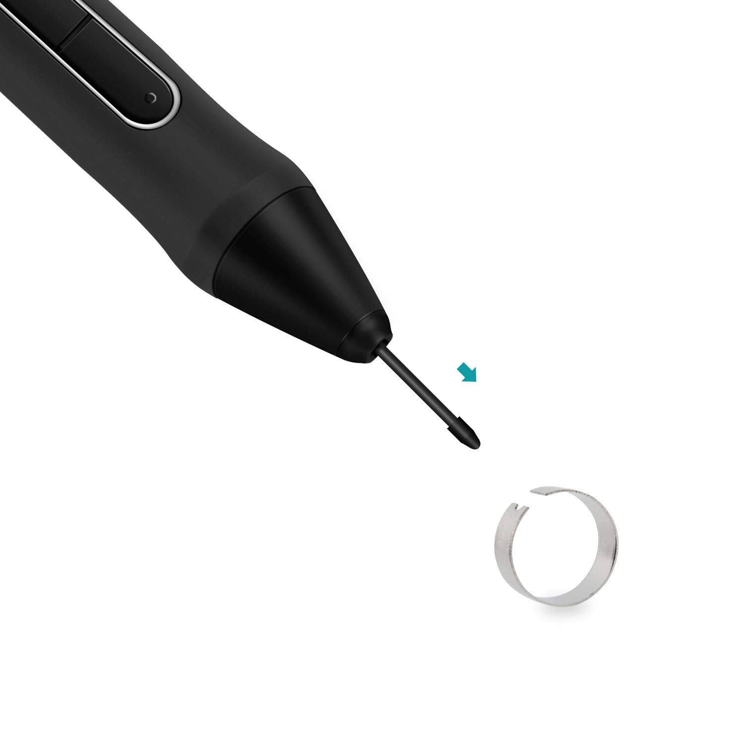 HUION Plumas PN05A, Paquete de 10, Compatible con HUION Stylus Pen PW517, para el Modelo Kamvas 13, Kamvas 22, Kamvas 22 Plus, Kamvas Pro 13 (2.5K), Kamvas Pro 16 (2.5K), Kamvas Pro 24 (4K)