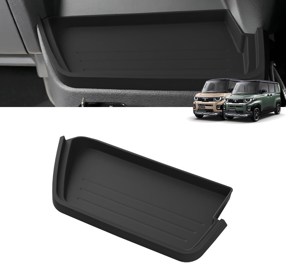 YOFER Delica Mini Inpaneloer Tray Mat, Insta-Center Tray, Mat, Black, Protective Parts, Accessories, Waterproof, Anti-Slip, Small Compartment, Storage, Interior Car Supplies, Scratch Prevention