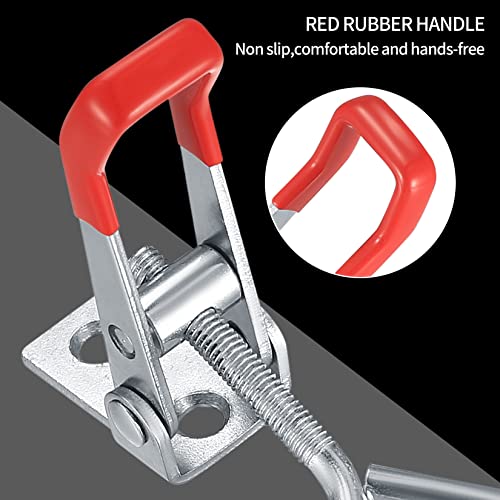 10 Stk Knebelverschluss +40 Stk Schrauben, Kistenverschluss Spannverschluss Eckbefestigung, Ladekapazität Türverschluss Eckverschluss Hebelspanner Verschluss Knopf Knebelverschluss