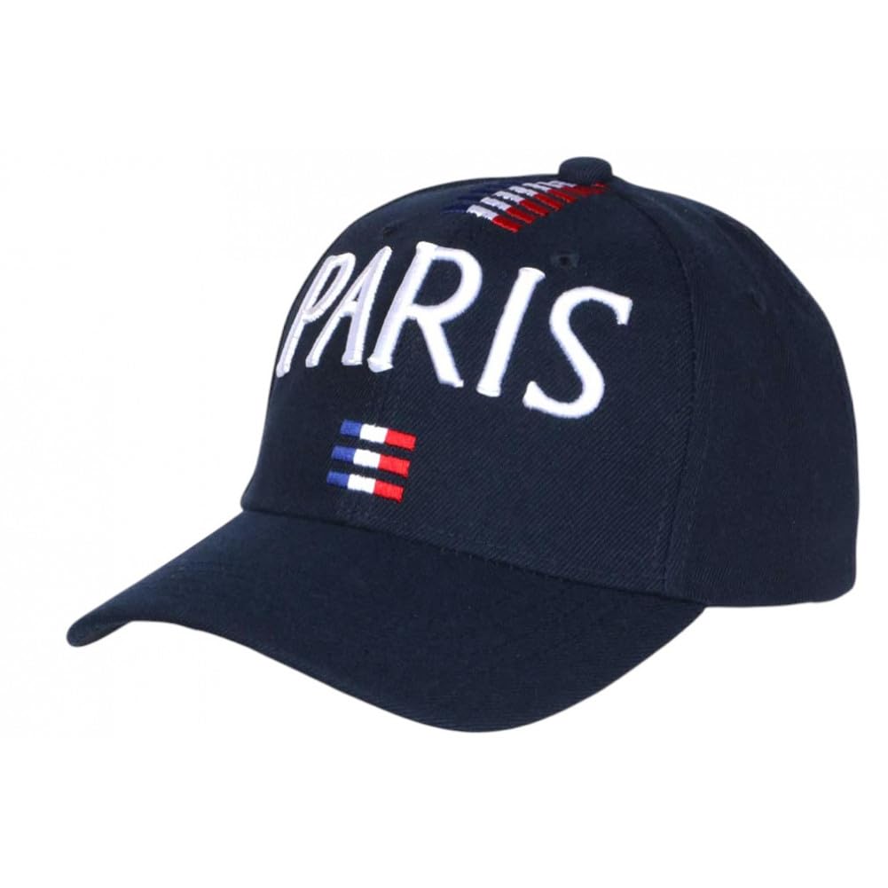 Casquette France Bleu Marine Coq Drapeau Tricolore - Taille Unique Adulte Nyls Création Neuf