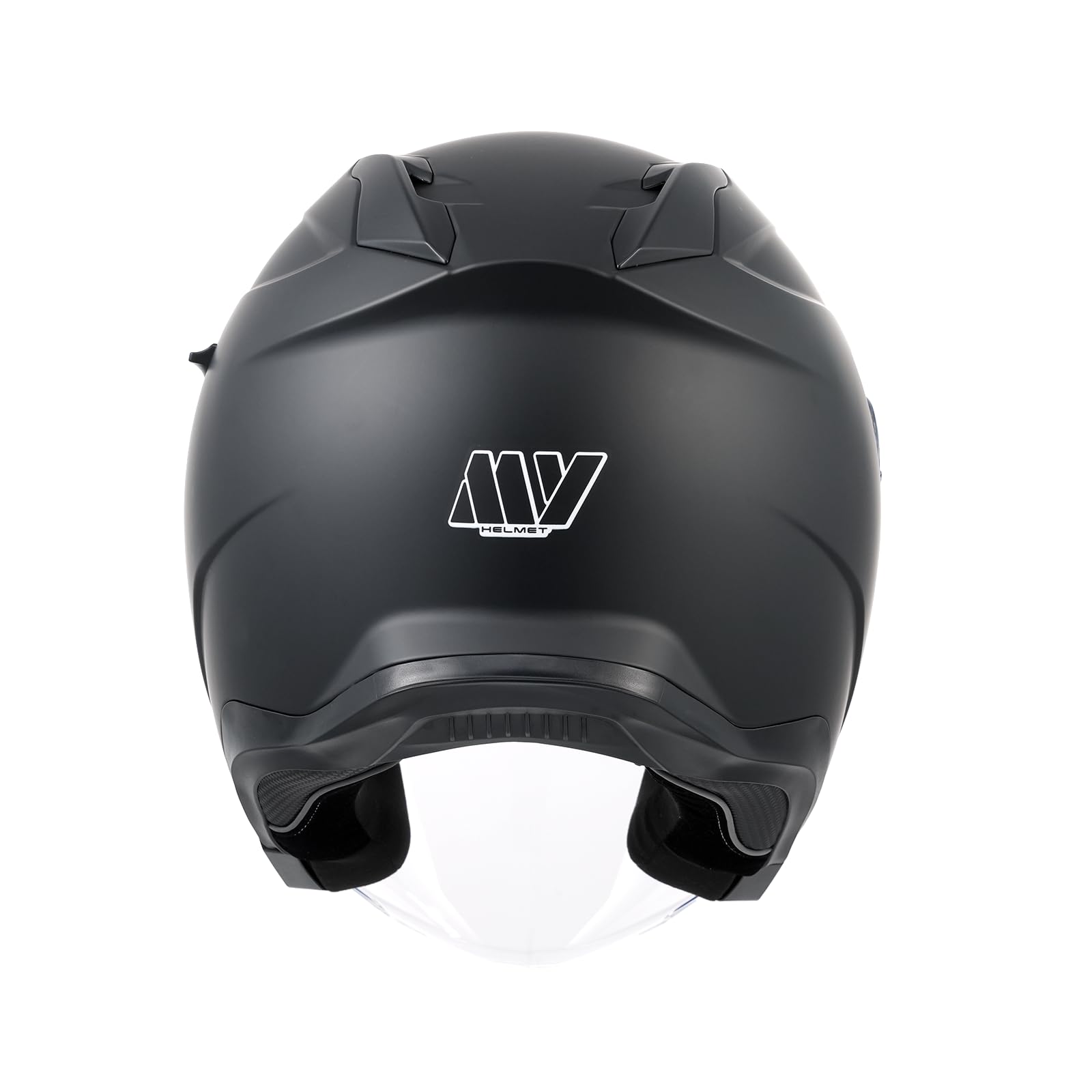 MY Casque Moto Jet Scooter 835, Homologué ECE 22.06 avec Double Visière pour Hommes et Femmes
