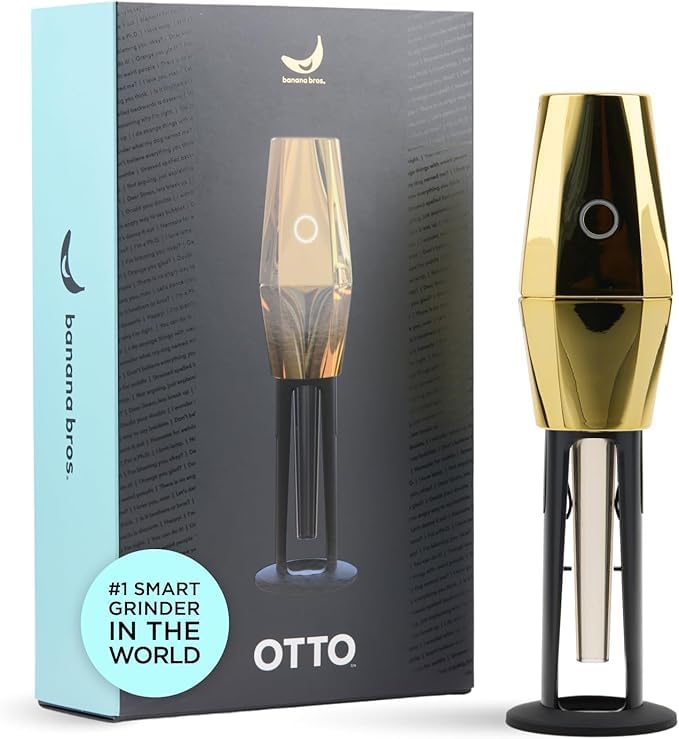 OTTO Automatic Electric Herb Grinder with Cone Filler Black | One-press electric herb grinder that delivers a consistent grind directly into compatible cones with less mess. product thumbnail 2