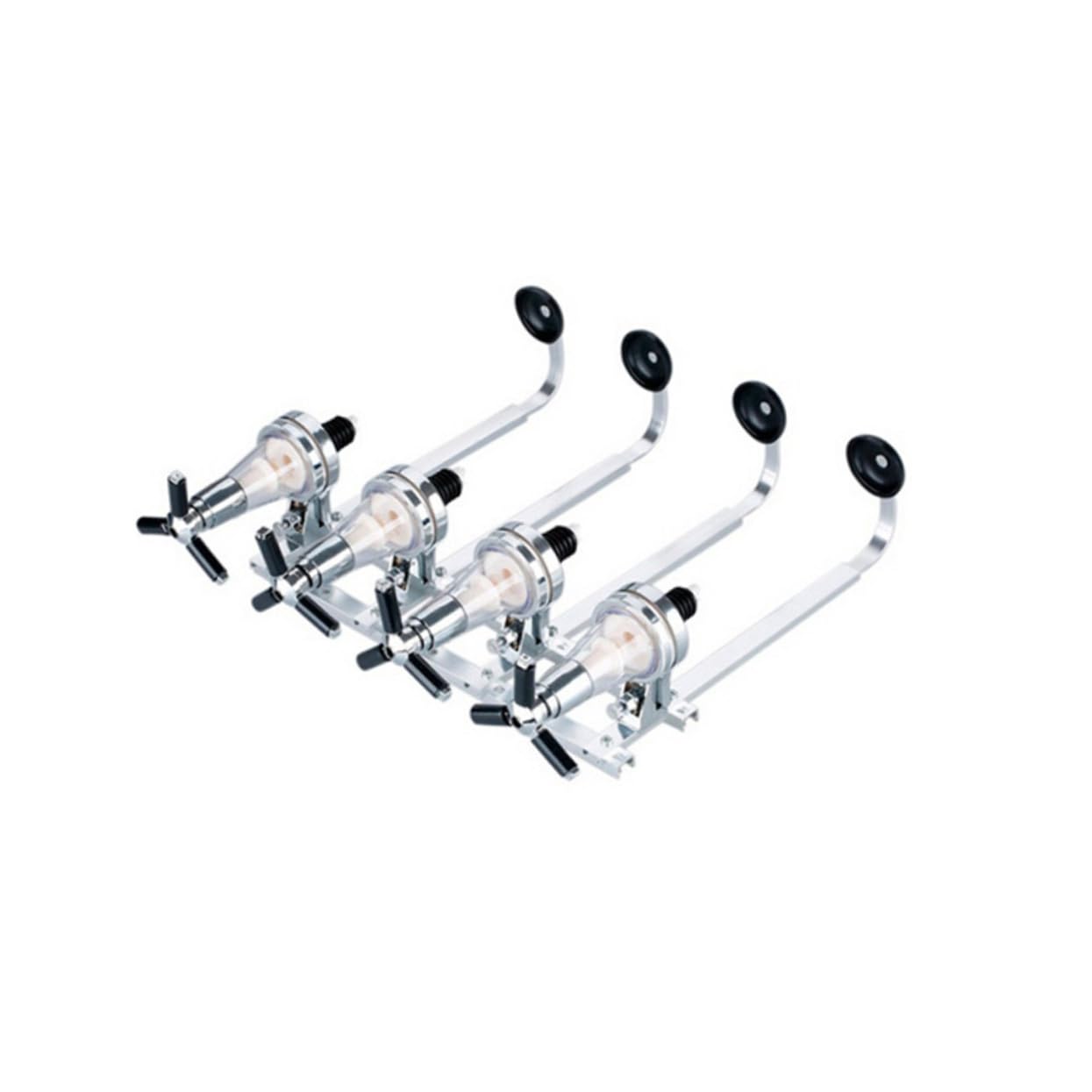 Cabilock Aluminum Alloy Liquor Dispenser Wall-mounted 4 Bottle Capacity Leakproof Easy to Use for Wine Beer Liquor