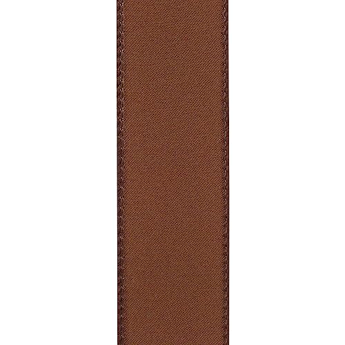 Reliant Ribbon 92575W-092-40F Satin Value Wired Edge Ribbon, 2-1/2 Inch X 10 Yards, Brown - Image 3